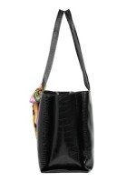 Midnight black nesh everyday tote bag, the bags made with dense thread and exquisite workman ship