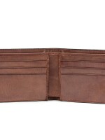 Pecan brown | nesh | genuine leather men's bifold wallet