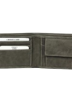 NESH SAGE | GRAY VEGAN LEATHER MEN'S BIFOLD WALLET