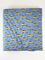 Cute Bike light blue Kids Single Quilt 40x60 Inches