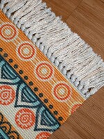 Fashionable traditional 100% recycle pure cotton door mats for homes\kitchen