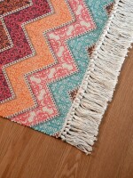 Multicolor 100% recycle pure cotton doormats for different areas of homes