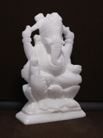 Handmade Marble Ganesh Ganesha Statue Murti Idol