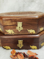 Wooden Jewellery Box For Women Wood Jewel Organizer Wooden Gift box Set 2