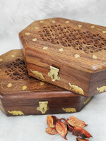 Wooden Jewellery Box For Women Wood Jewel Organizer Wooden Gift box Set 2