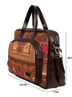 Haveli Flower Design laptop bag for Men