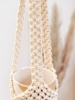 Large Macrame Basket Plant Hanger | Classic plant holder | Timeless home decor | Ceiling and window hanging planter