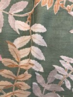 Hand screen printed muslin silk unstitched fabrics