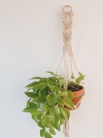 Macrame “Infinity” Plant Hanger / Gifts for her/ Houseplants / Boho / Unique Gifts / Handmade / Wall Hanging / Eclectic / Gifts for him