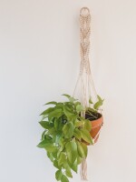 Macrame “Infinity” Plant Hanger / Gifts for her/ Houseplants / Boho / Unique Gifts / Handmade / Wall Hanging / Eclectic / Gifts for him