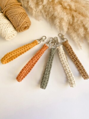 Macrame Keychain | Keyring | Bag Charm | Wristlet