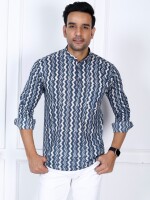 Men's cotton printed stylish short jaipuri kurta