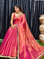 Pure Raga Tissue Saree with Rich Jardousi Border – A Touch of Elegance