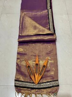 Pure Raga Tissue Saree with Rich Jardousi Border – A Touch of Elegance