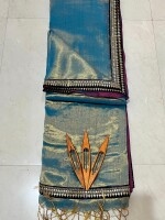 Pure Raga Tissue Saree with Rich Jardousi Border – A Touch of Elegance