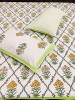 Fitted,King size, Pure Cotton,Printed Bed Sheet, 108*108