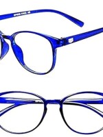 LENS Need Blue Cut Bifocal Reading Glasses For Men & Women Premium Blue Cut Blue Ray Anti Glare UV 420 Blu Round Frame (Distance (0) Reading +1.00 TO