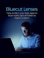 LENS Need Blue Cut Progressive Reading Glasses For Men & Women Blue Cut UV 420 Computer Glasses Brown Frame (Distance Zero Reading +1.00 TO +3.00)