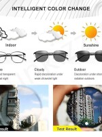 LENS Need Photochromatic Sun Glasses For Men & Women Anti Glare Anti Reflection UV Protection UV 420 Day & Night Sun Glasses Zero Power Premium Gunmet