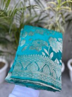 Elegant Banarasi Semi Katan Silk Saree – Perfect for Parties & Festivals