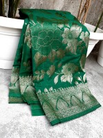 Elegant Banarasi Semi Katan Silk Saree – Perfect for Parties & Festivals