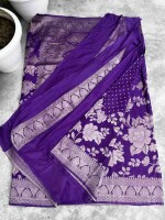 Elegant Banarasi Semi Katan Silk Saree – Perfect for Parties & Festivals