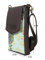 Garden Pattern Crossbody Mobile Sling Bag