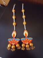 Elegant Diya Style Wall Hanging (Pair) – Illuminate Your Space