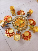 Exquisite Handcrafted Diyas: Perfect for Your Rangoli Designs