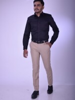 Poly viscose formal trousers for men