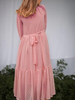 Rose pink princy tier dress