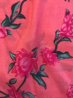 Latest floral design hand screen printed dress material