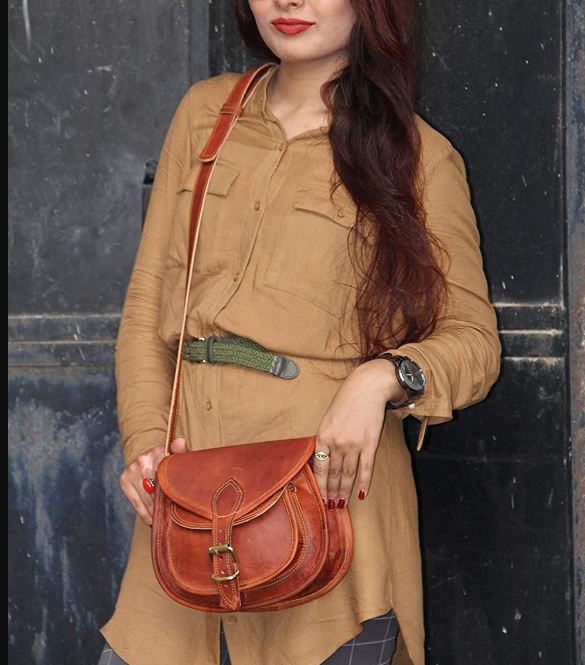 AOUTLE Shoulder Bag, Small Retro PU Leather HandBags Purses India | Ubuy