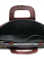 Leather Laptop Briefcase bag Crossbody Statchel Bag Office Laptop Case For Unisex .