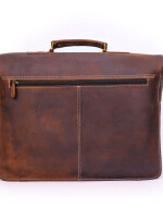 Handmade Vinatge Buffalo leather messenger bag Leather Laptop bag with 2 pocket Travel Crossbody bag.