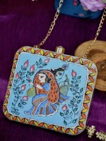 Beautiful design hand painted clutch bag (box) for women