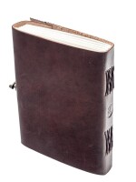 Leather journals Vintage Horse Embossed Leather Journal Notebook Diary (Handmade Paper) - Coptic Bound with Lock Closure