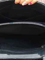 Black leather Women Handbag Genuine Leather Shoulder Bag Soft Designer Top Handle Purses