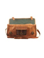 Handmade Leather Flap duffel travel gym overnight weekend leather bag Leather Carry- on luggage,