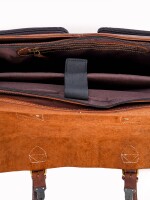 Handmade Vinatge Buffalo leather messenger bag Leather Laptop bag with 2 pocket Travel Crossbody bag.