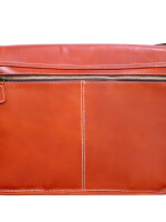 Handmade Buffalo leather men's 14.7" Laptop briefcase messenger bag Crossbody Shoulder bag Laptop Briefcase.