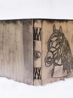 Leather Horse Journal Planner Notebook Sketchbook - Crazy Leather Writing Journal Lover Gift for Women & Men - 8x6 Inch