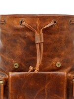 Handmade Buffalo leather backpack Genuine Leather Backpack College Bag travel bag laptop bag for him and her