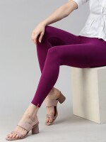 Violet ankle length cotton legging