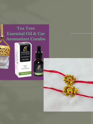 Combo of Car Aromatizers & Rakhi  for brothers