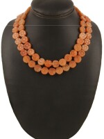 Elegant caramel bloom necklace