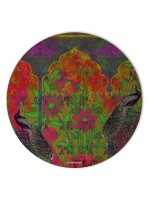 Two Beautiful Peacock Round Mouse Pad