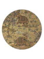 Antique Indian Elephant Mouse Pad