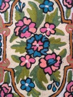 Chainstitch Rug Handmade Ari (Hook) Work, Used for table cover, wall hanging, Mats, Floor Rug