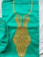 Crepe Suit with Real Zari Machine Work